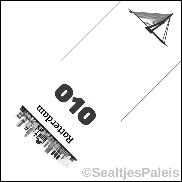 Sealtjes 95 x 95 mm -  Rotterdam 010