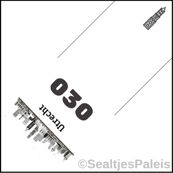 Sealtjes 95 x 95 mm -  Utrecht 030