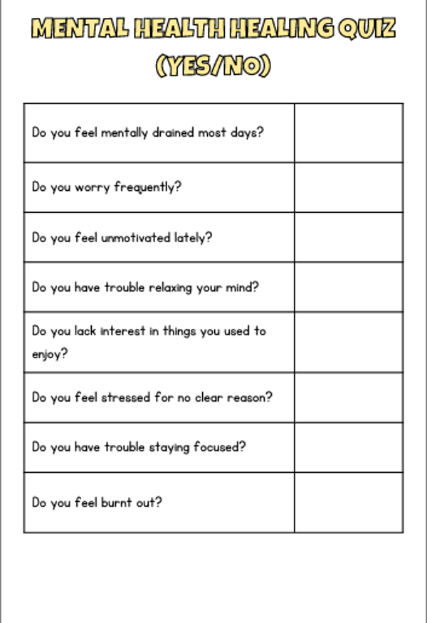 Mental Health Assessment