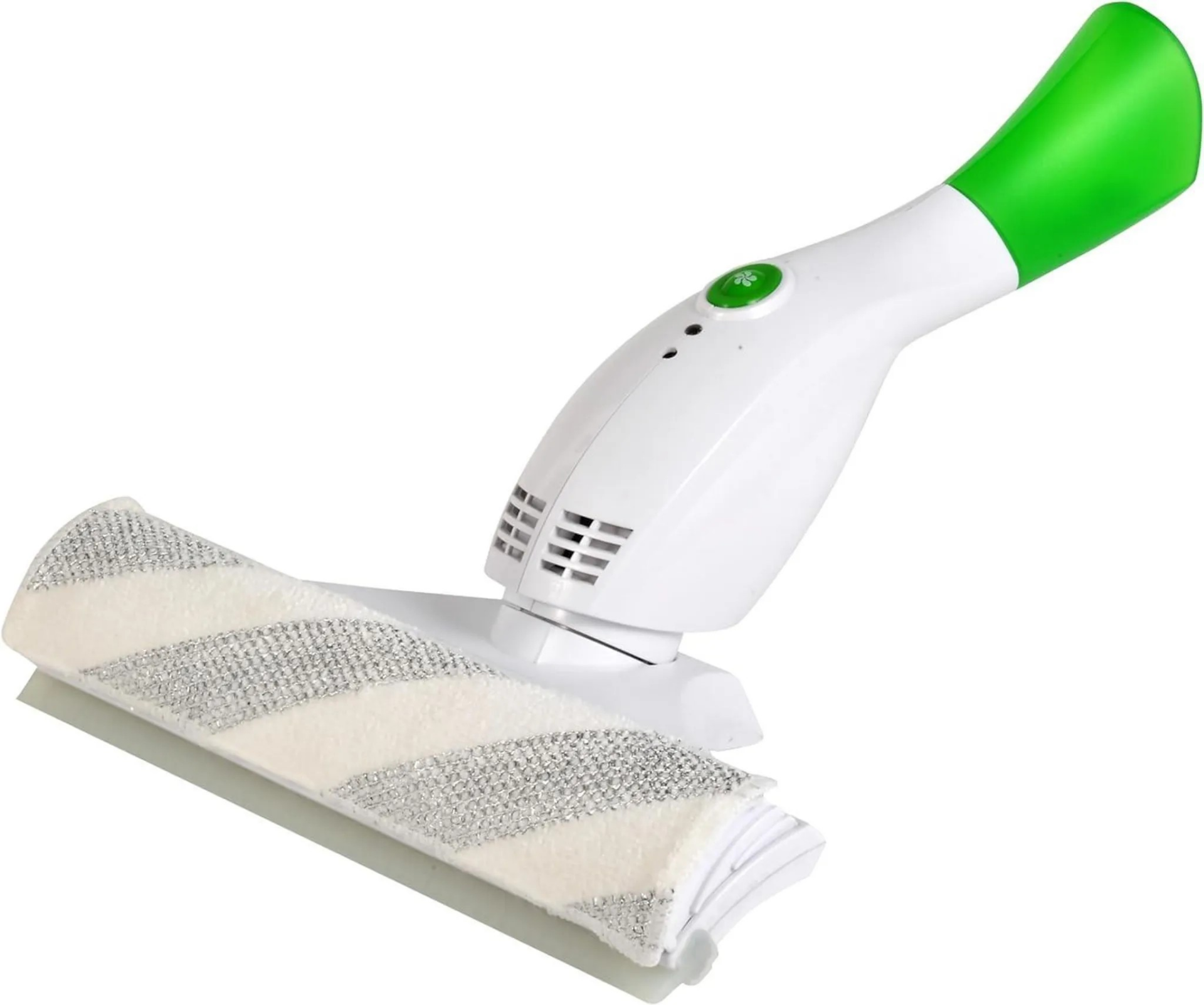 Lifenaxx 2-in-1 Fenstersauger LX-066 mit Sprühflasche & 2 Mikrofaser-Tüchern, Weiß und Grün