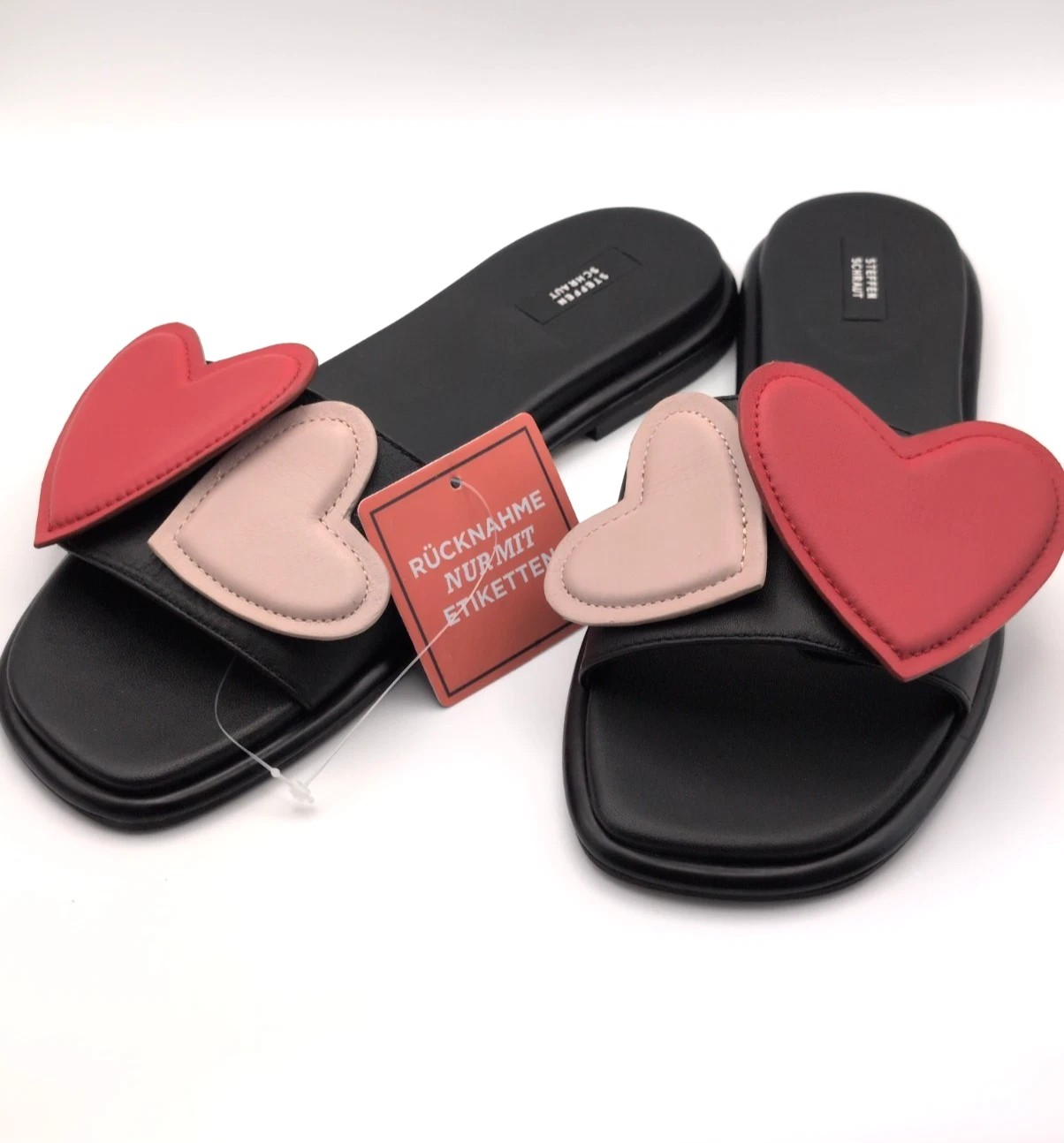 Premium STEFFEN SCHRAUT Damen-Pantolette Sandalen Slipper Eve echt Leder Gr. 38