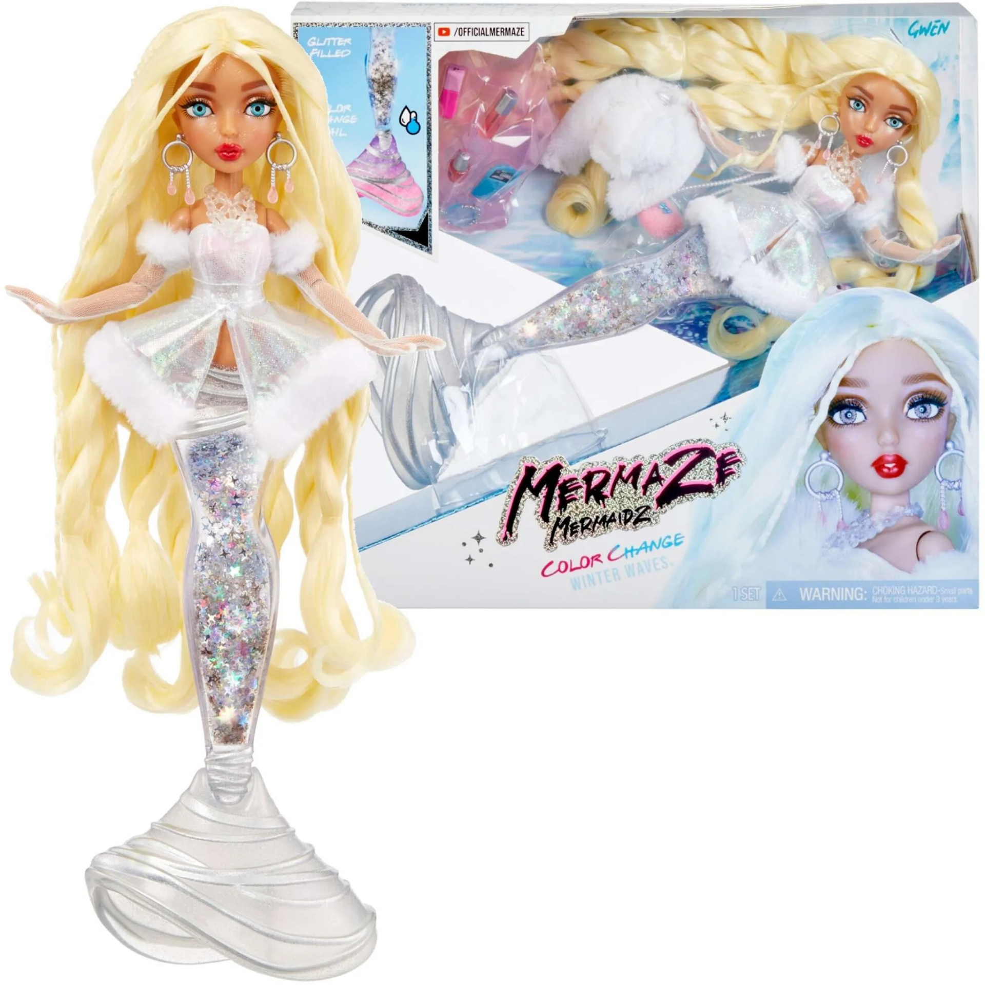 MGA Mermaze Mermaidz Winter Waves Doll- Gwen WINTER WAVE DOLL