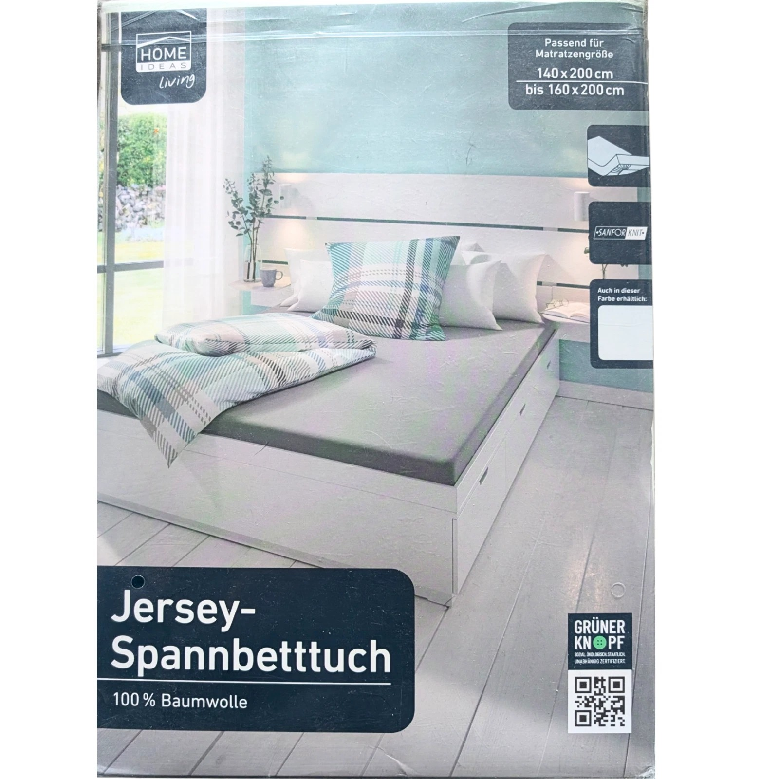 Spannbettlaken 100% Baumwolle Jersey Spannbetttuch 160x200 Bettlaken