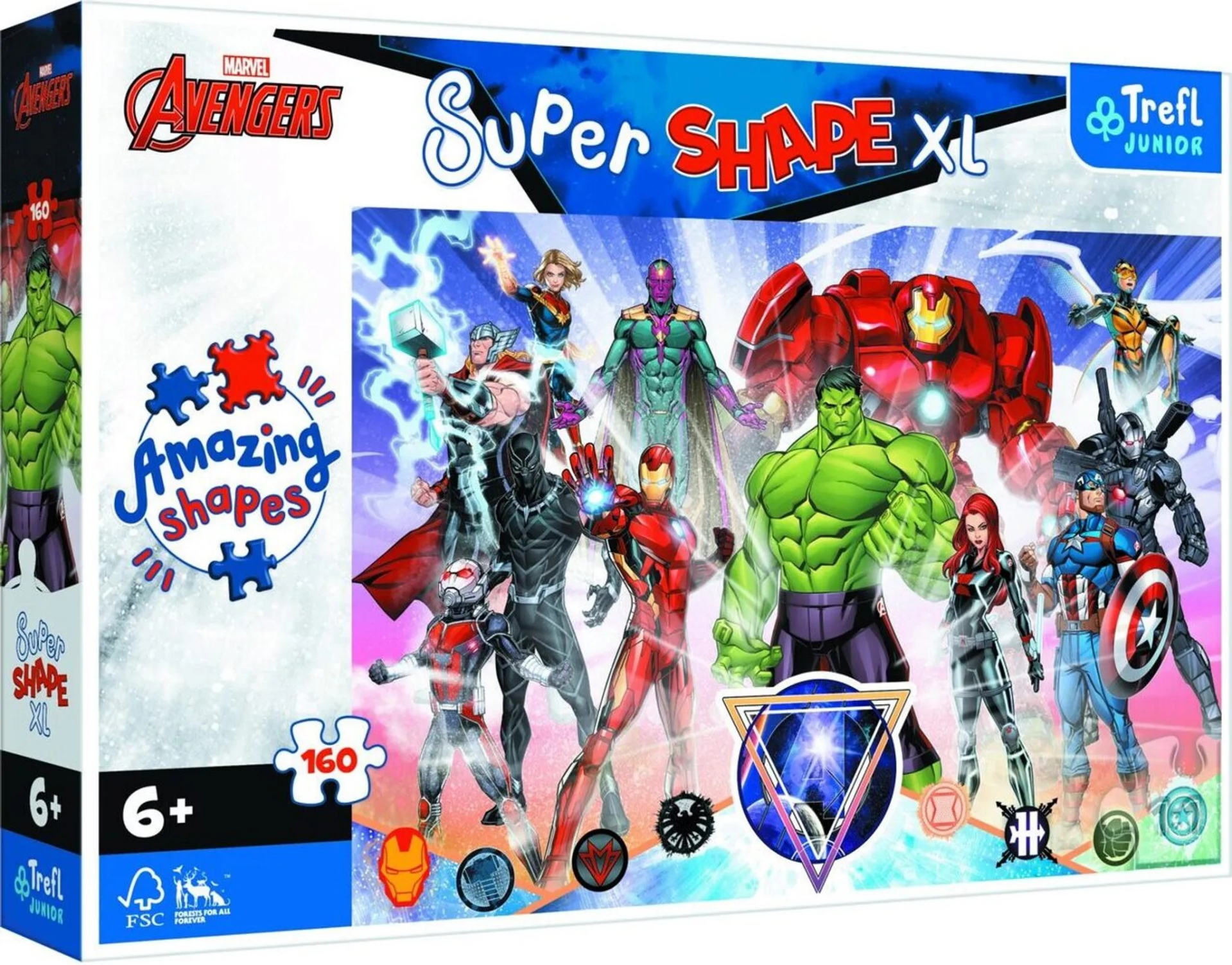 TREFL Puzzle Super Shape XL Avengers 160 Teile