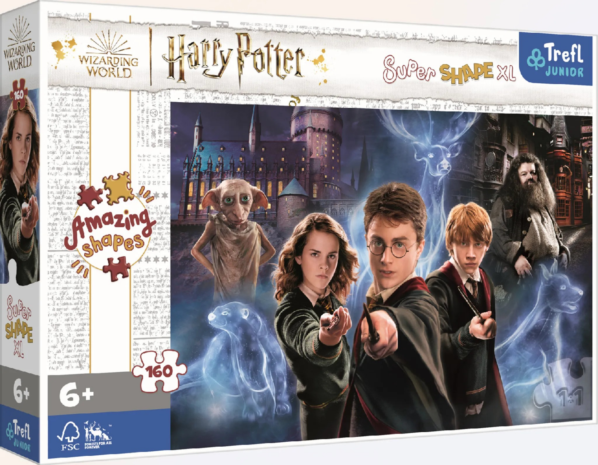 Trefl Junior Super Shape XL Puzzle Harry Potter, 160 Teile, 60 x 40 cm
