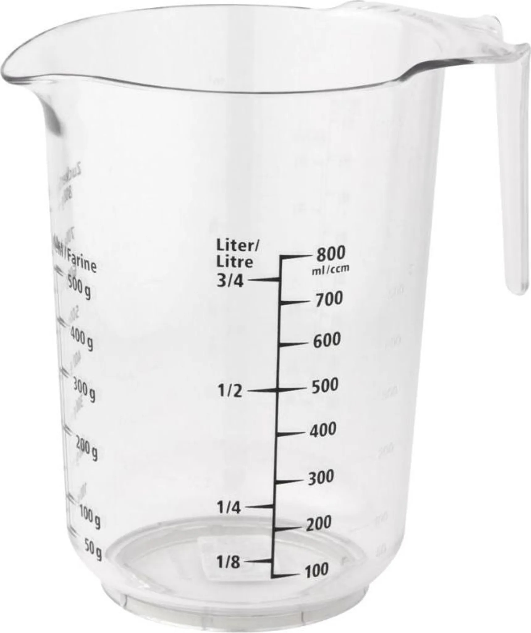 Fackelmann 42411 Messbecher bedruckt, 1 Liter