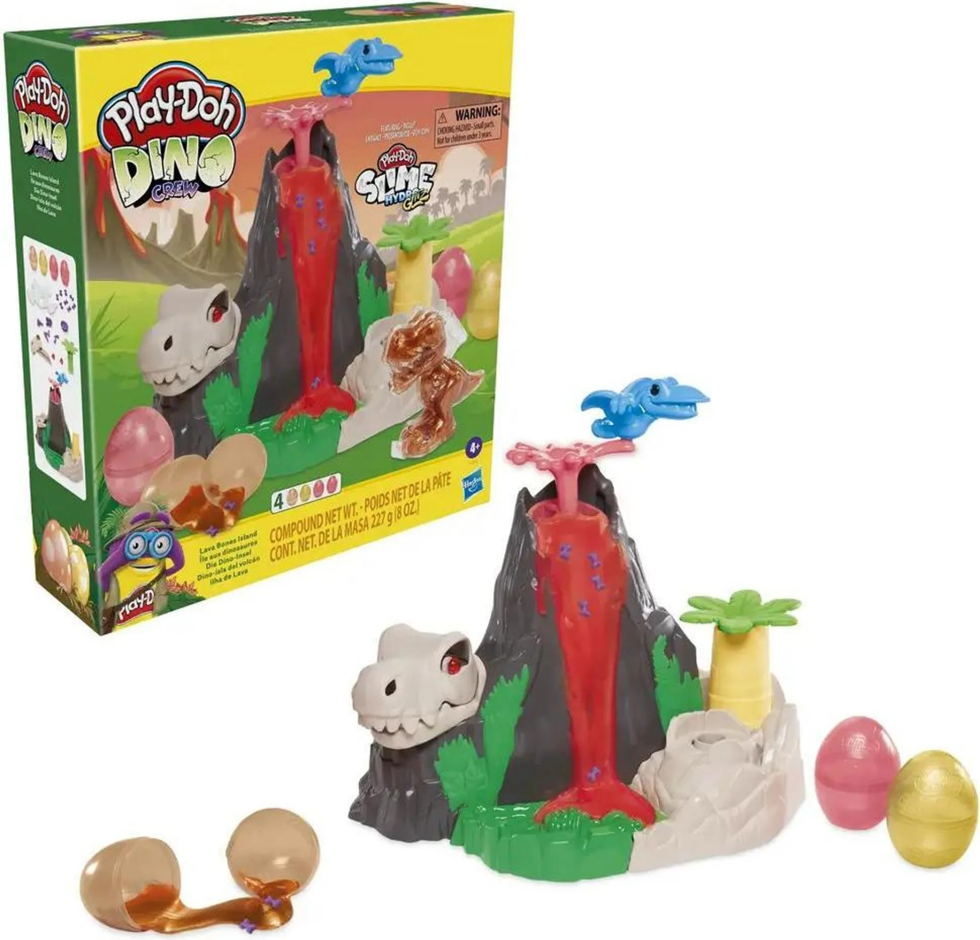 Hasbro Play-Doh Vulkan Spielset Lava Bones Island kreatives Spielzeug