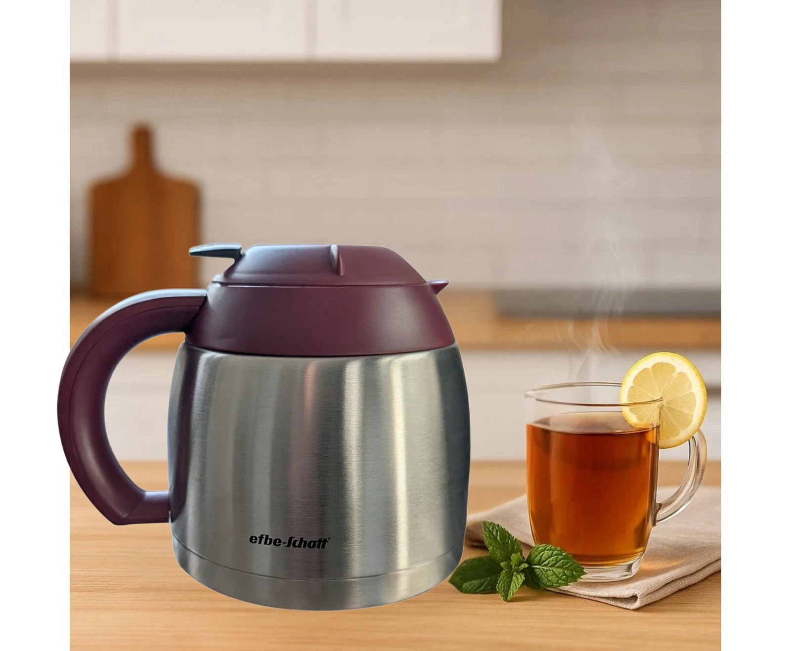 Thermokanne mit Deckel für Filterkaffeemaschine Efbe Schott