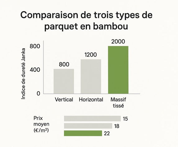 comparaison de trois type de parquet
