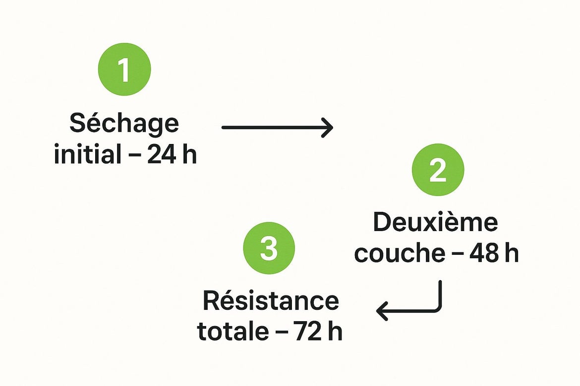 temps de séchage