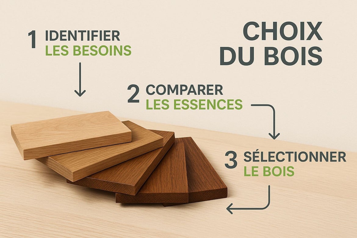 échantillons de bois franc