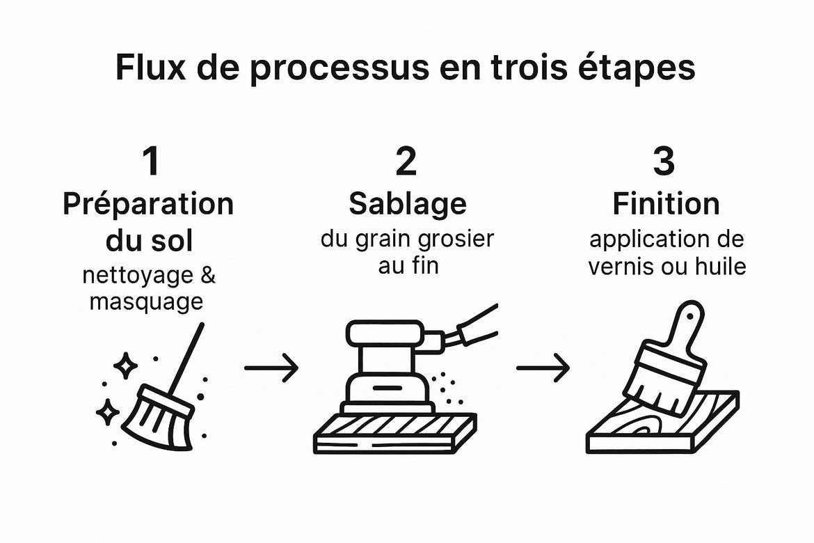 Processus en trois étape