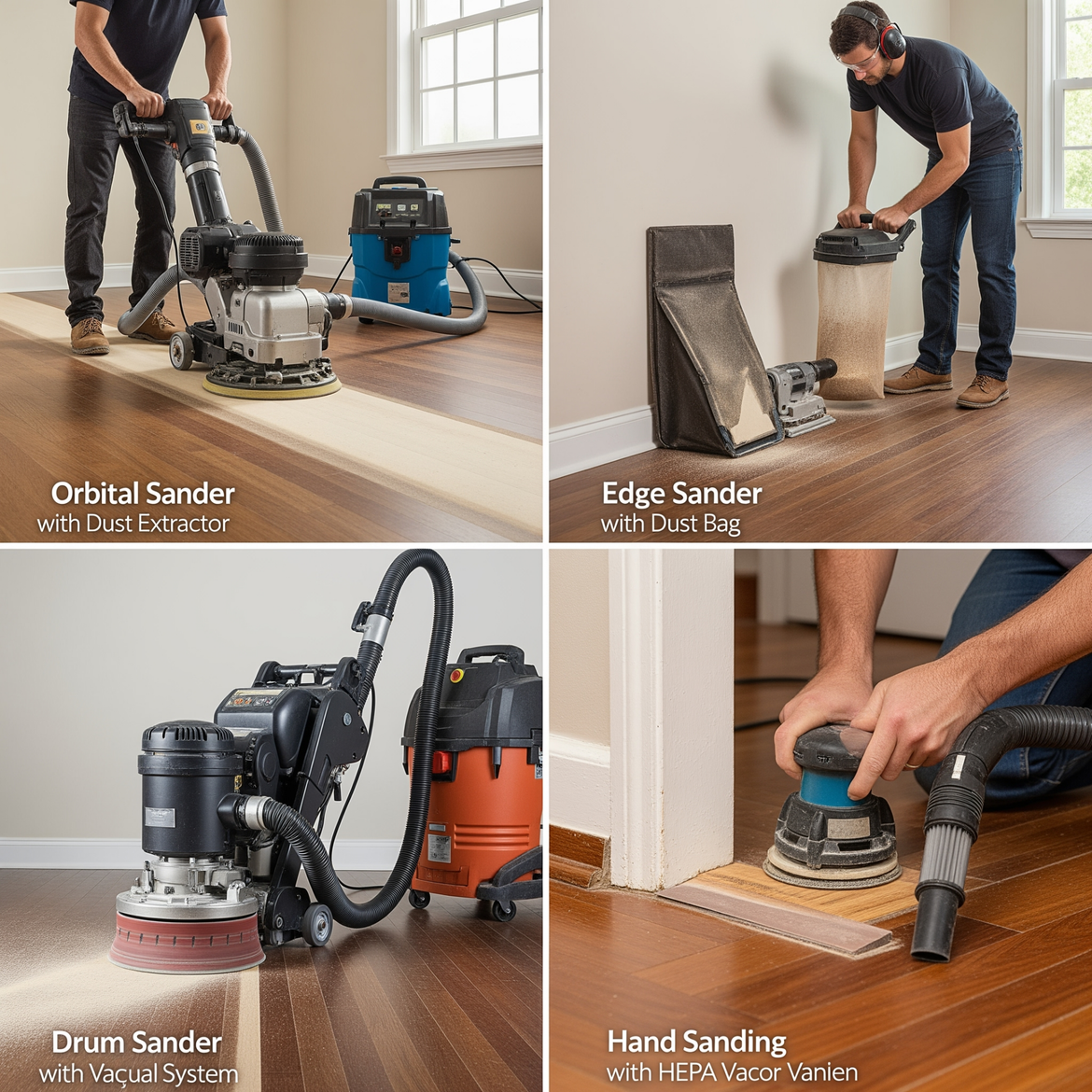 méthodes de sablage de plancher bois sans poussière