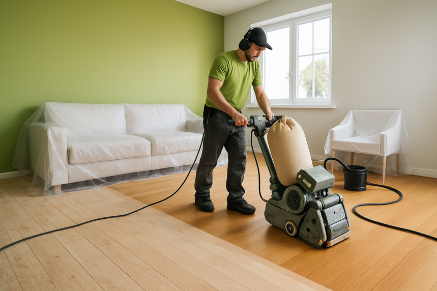 comment se déroule un projet de sablage de plancher