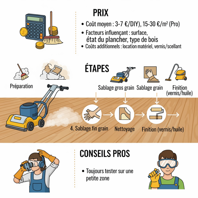 Sablage plancher bois franc
