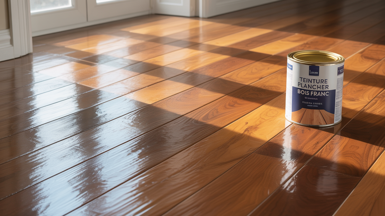 Teinture plancher bois franc