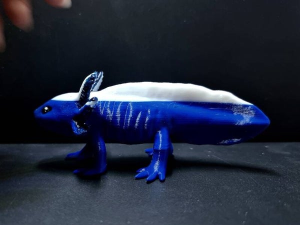 BLUE - 3D Printed Axolotl
