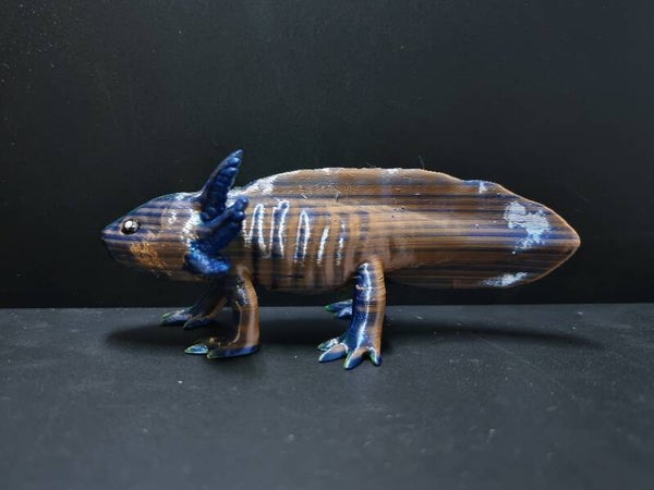 METALLIC SPLIT MOSAIC - 3D printed Axolotl