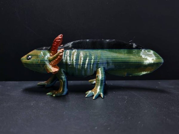 METALLIC RAINBOW - 3D printed Axolotl