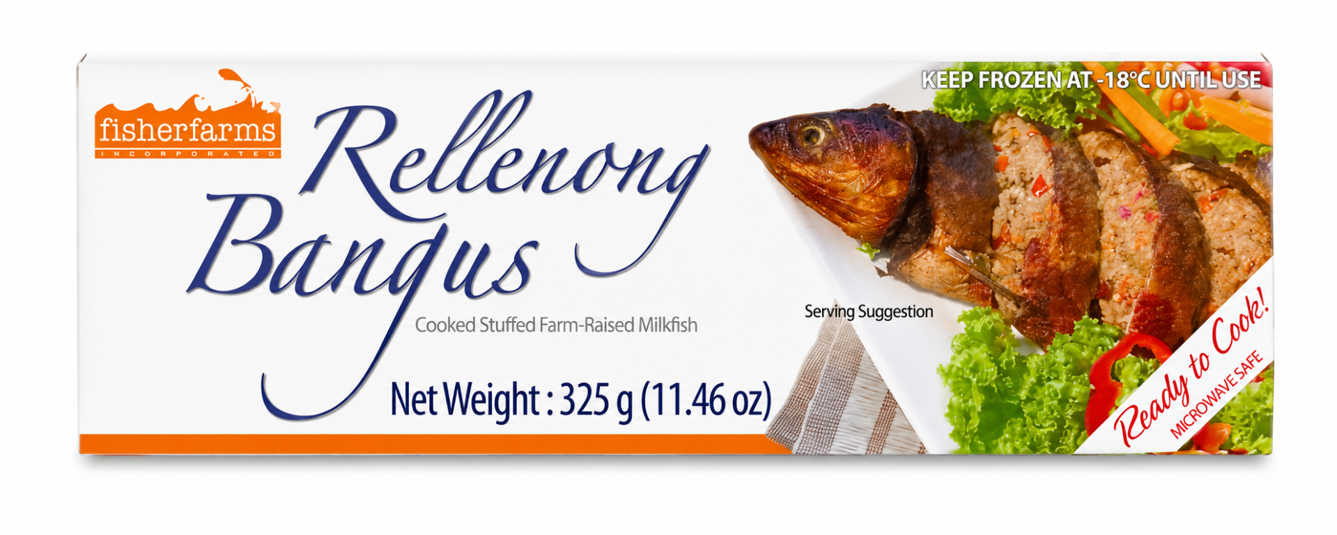 Gekochter und gefüllter Milchfisch (Relleno)