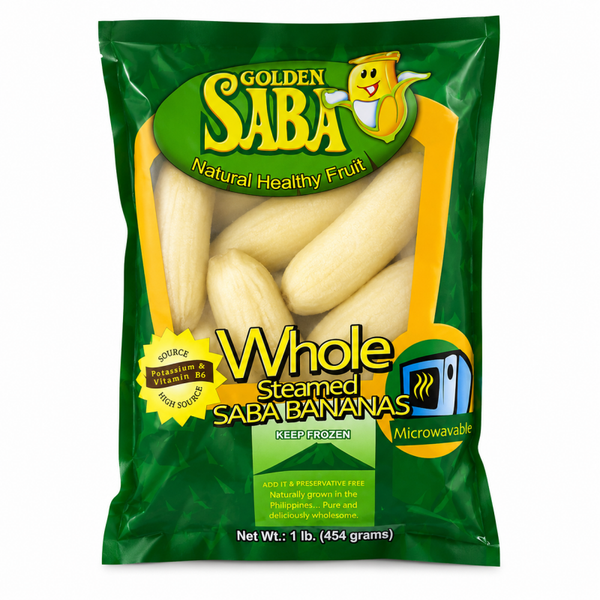 Gedämpfte Saba Banane (Ganz)