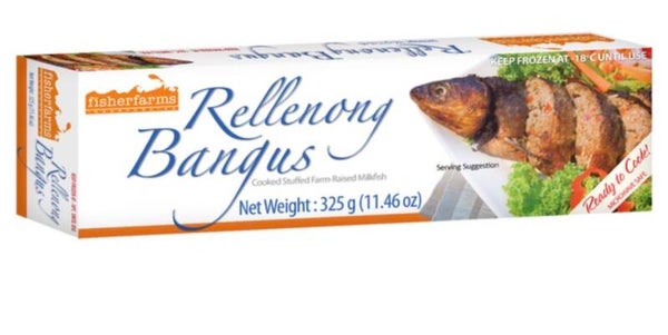 Gekochter und gefüllter Milchfisch (Relleno))