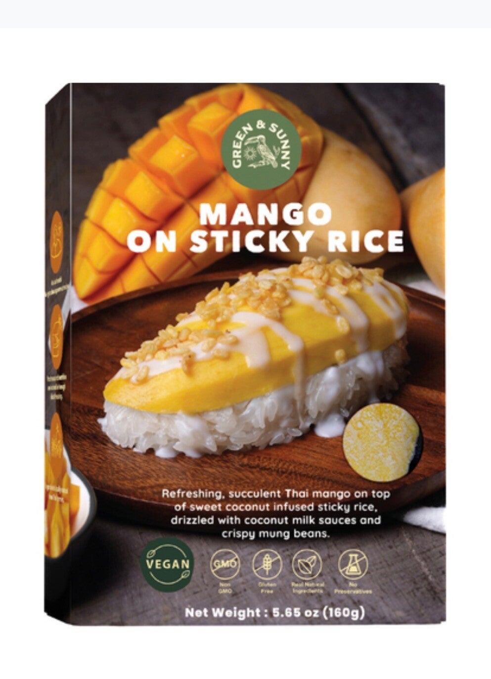 Kokosnuss Klebreis Mango Dessert