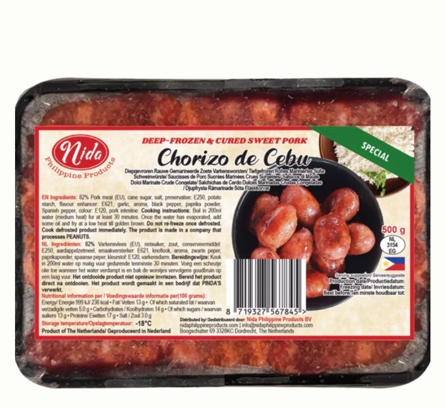 Nida-süßes Schweinefleisch/Chorizo De Cebu