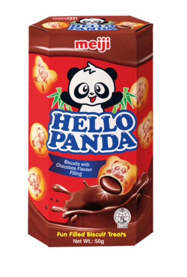 Meiji - Hello Panda Kekse Schokoladenfüllung/Chocolate-filled cookies 50g
