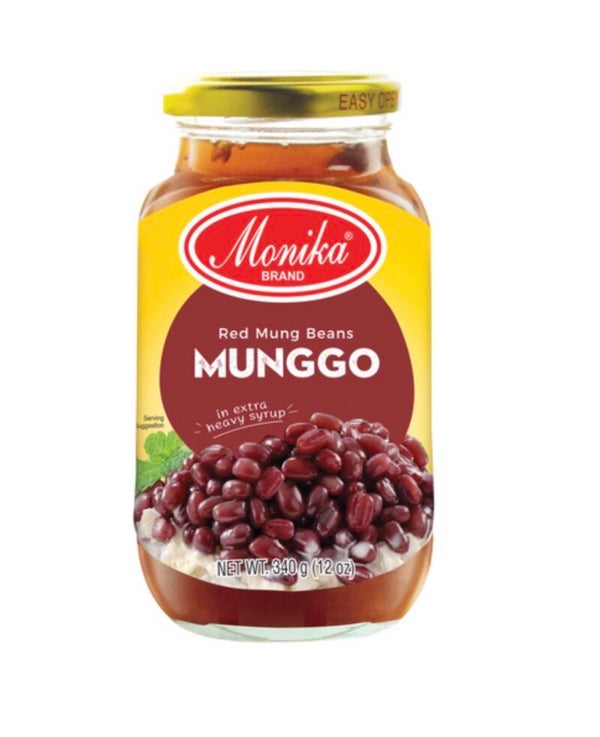 Mungbohnen (rote Mungbohnen) in dickflüssigem Sirup