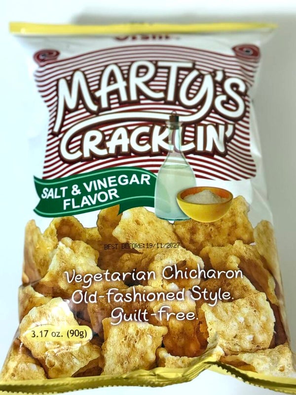OISHI - MARTY'S CRACKLING CHICHARRON SALT AND VINEGAR