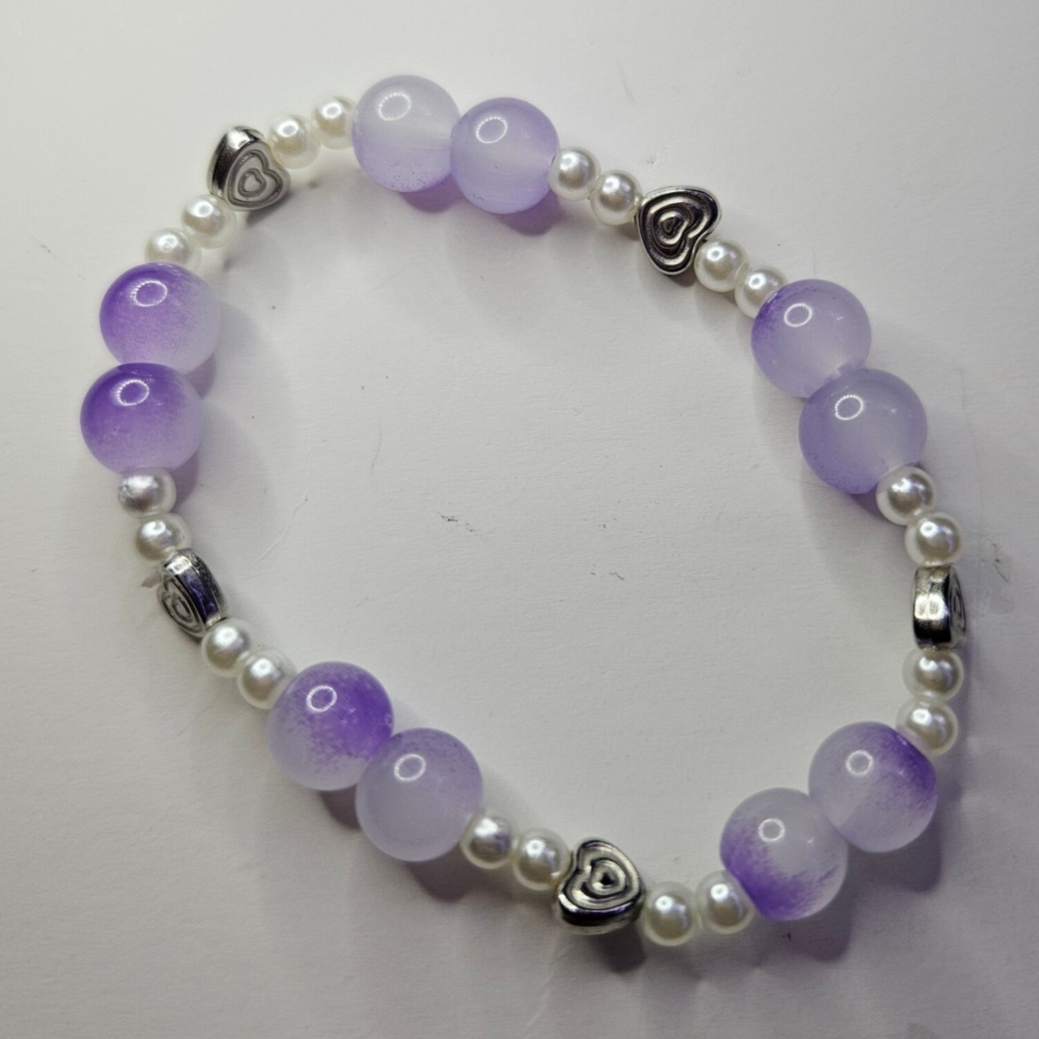 Purple Hearts Bracelet