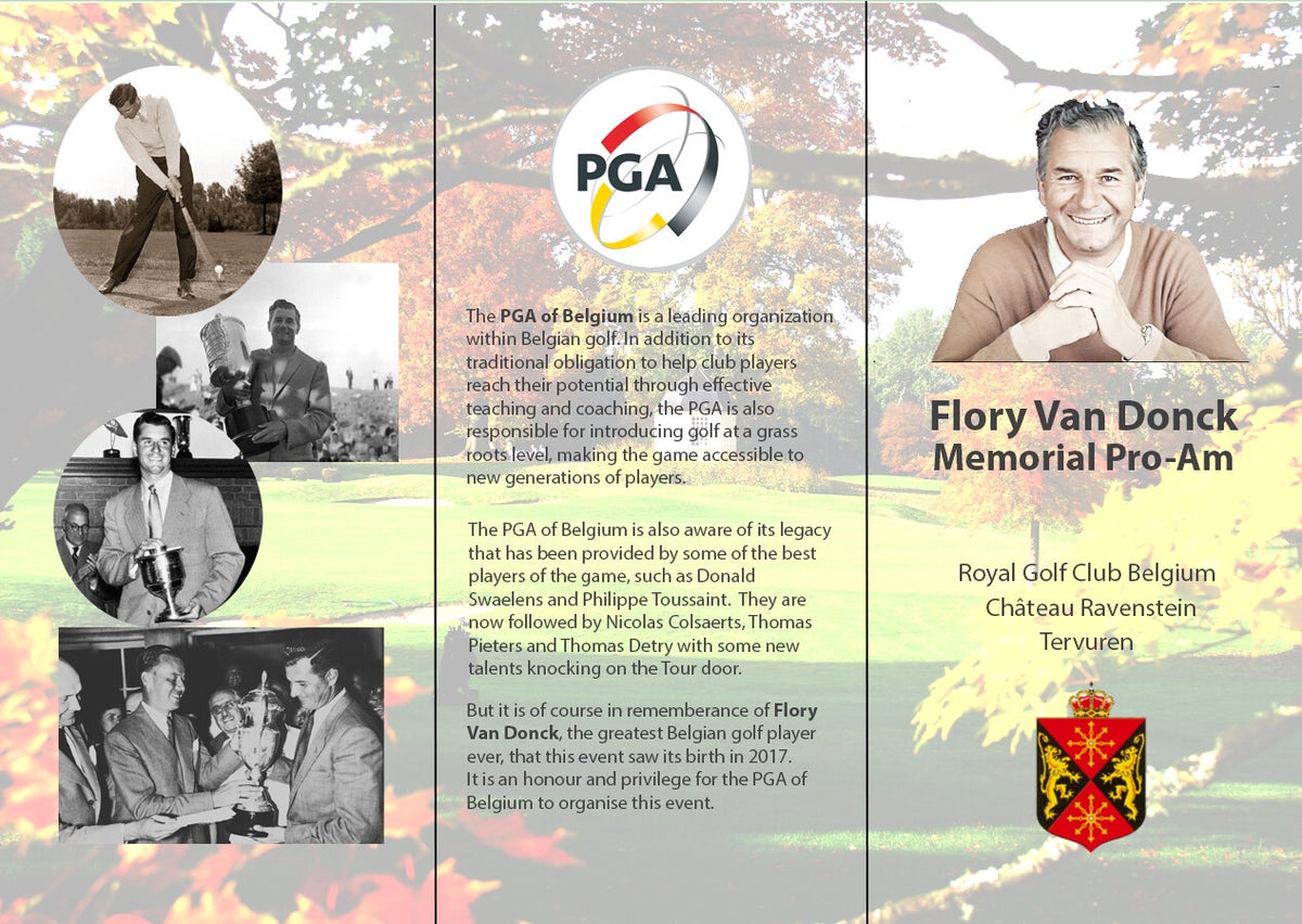 Flory Van Donck Memorial ProAm / ProAms / Tournaments PGA of Belgium