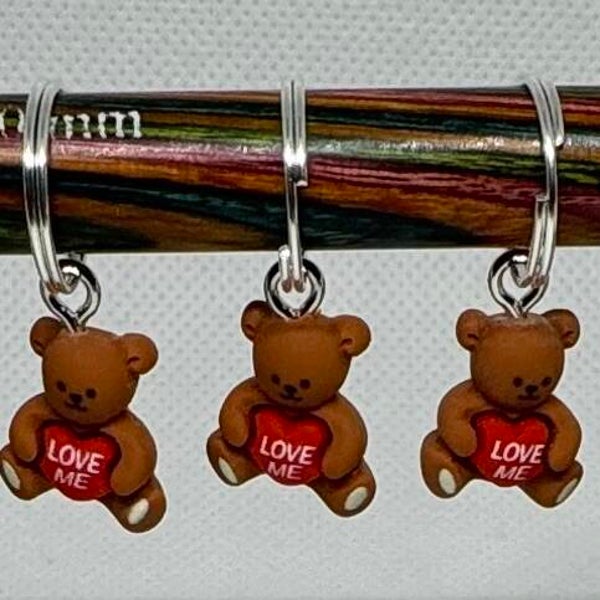 Maskemarkør - Bamse med rødt hjerte