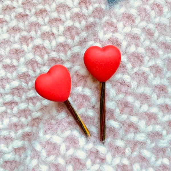 Maskestoppere Røde hjerter (2pk)