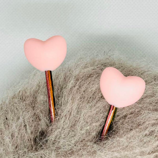 Maskestoppere Rosa hjerter (2pk)