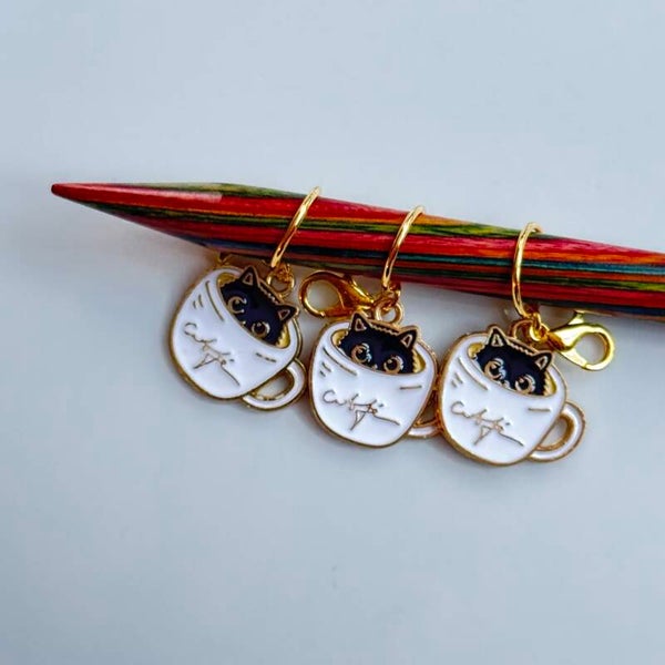 Maskemarkør - Katt i kopp