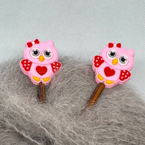 Maskestoppere Rosa ugle (2pk)