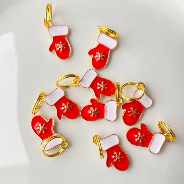 Maskemarkør - Nissevott i metall rød