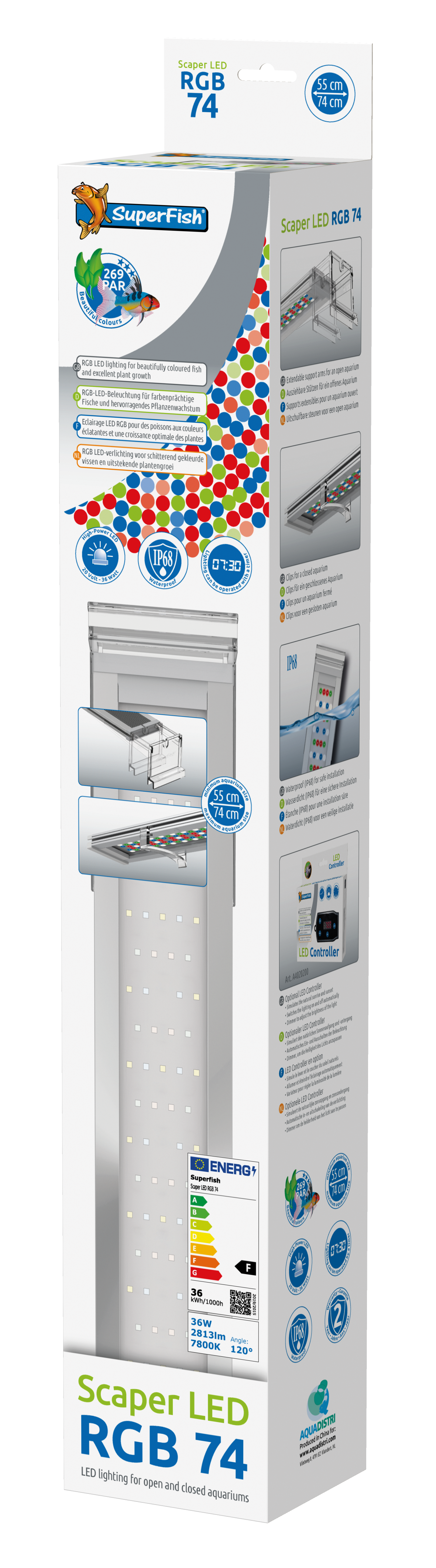 Superfish Scaper LED RGB  Aquarium LED Verlichting