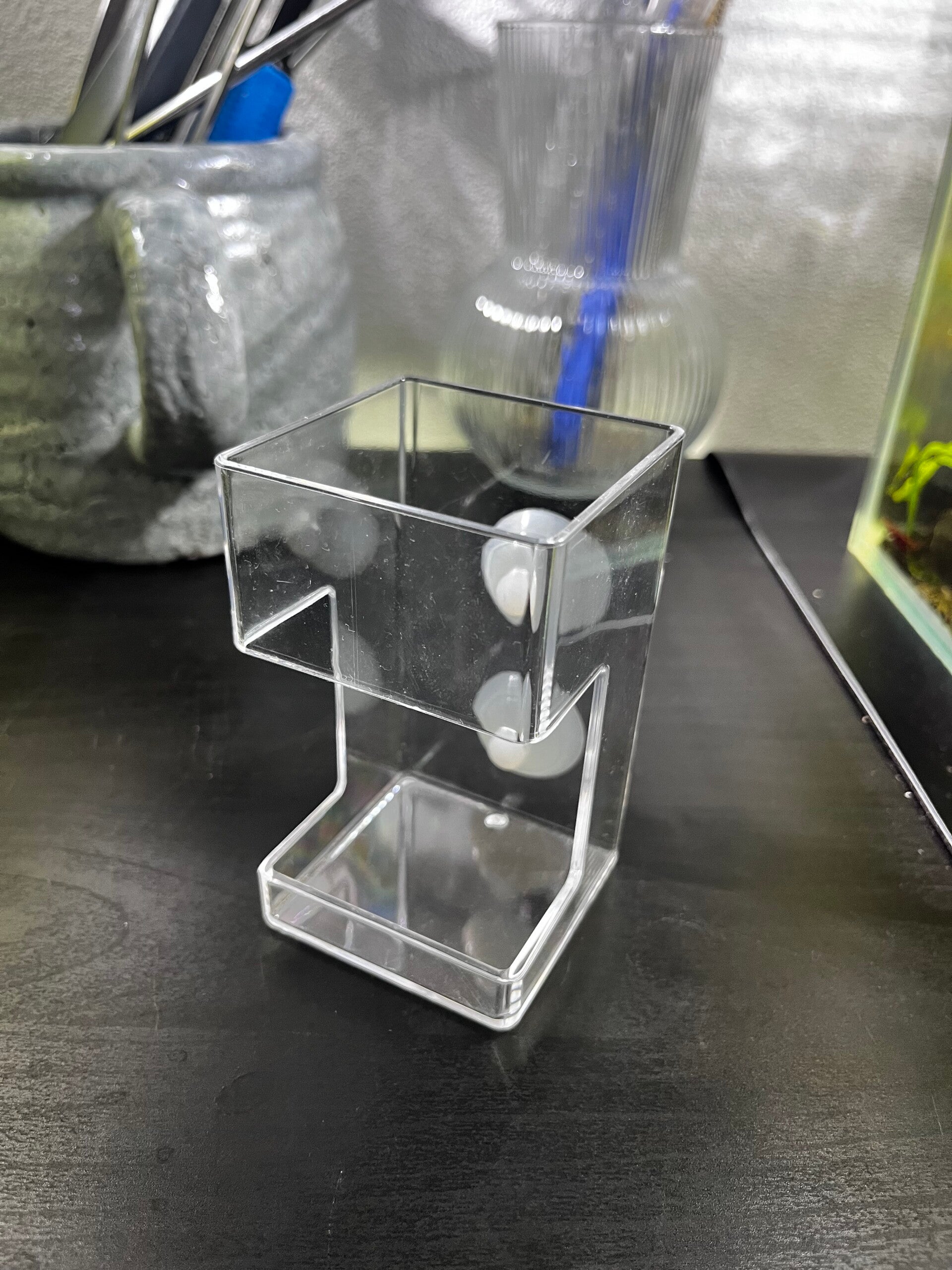 Vierkante voederbak voor garnalen