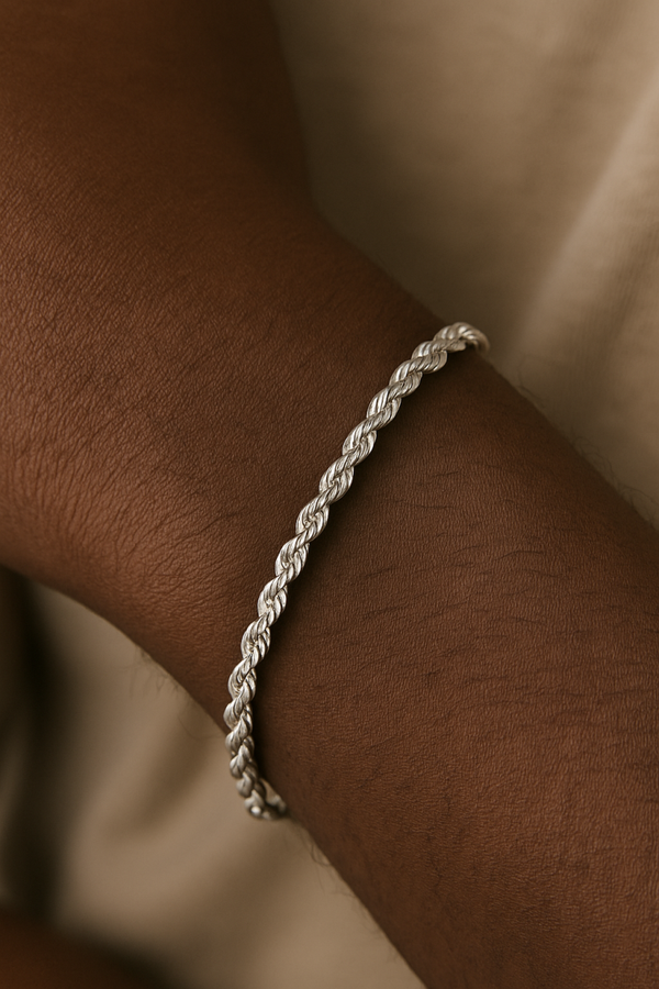 Rope chain bracelet for him