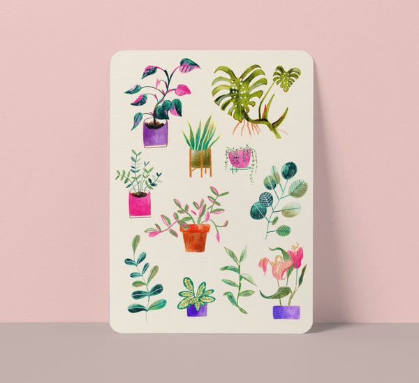 Kaart “Kamerplanten” groot formaat