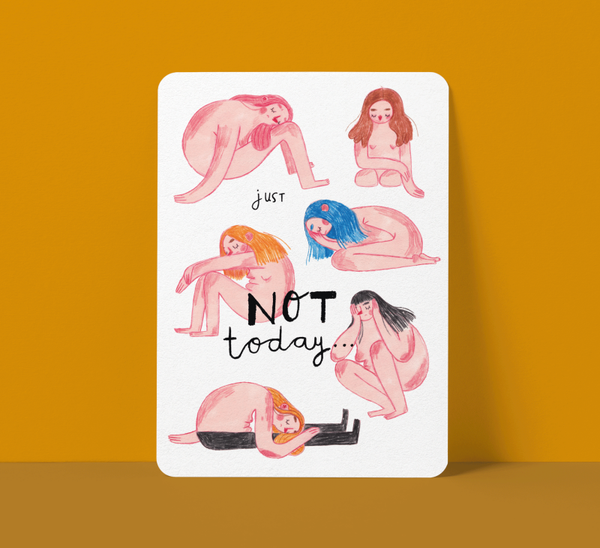 Kaart “Just not today” groot formaat