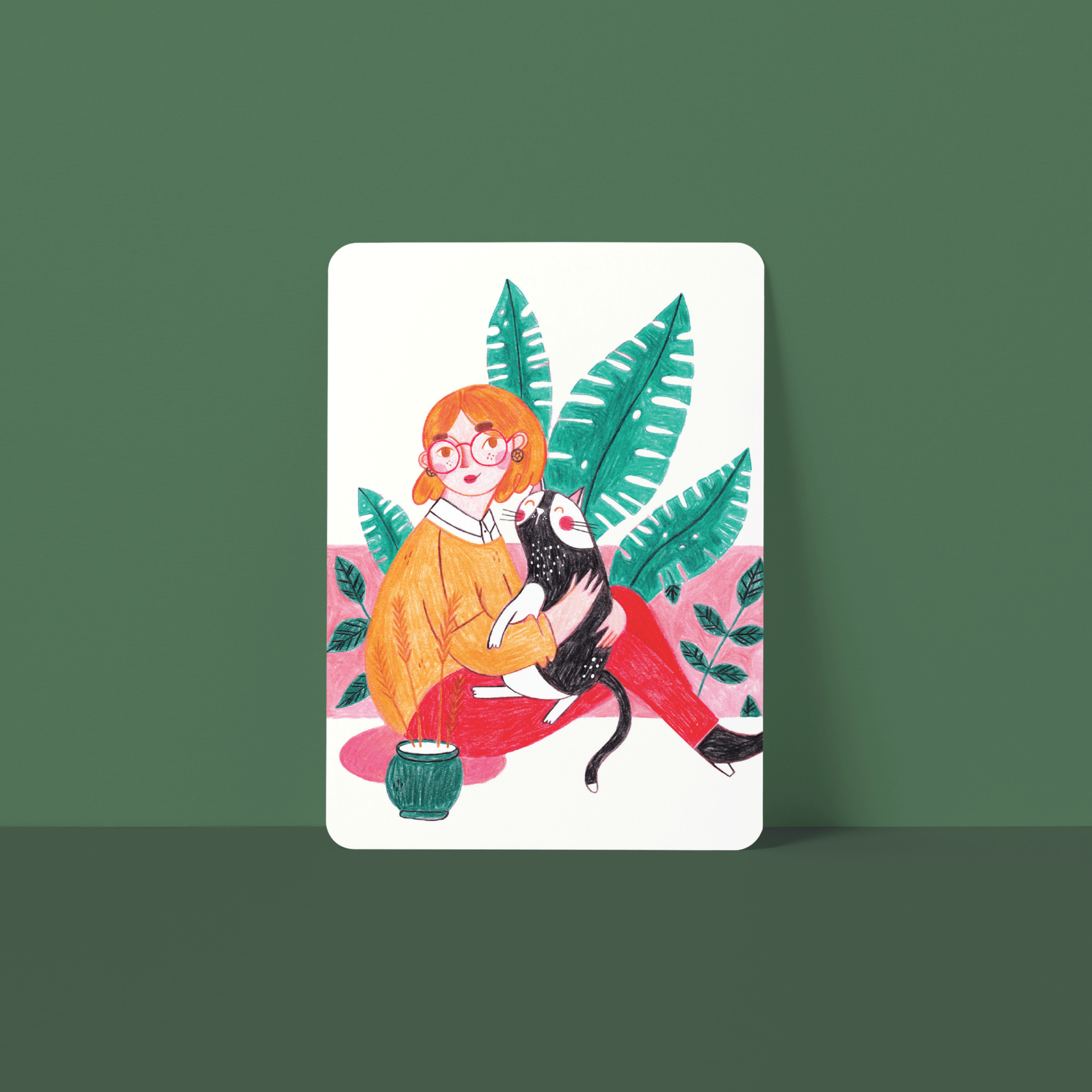 Kaart “Lekker thuis” klein formaat
