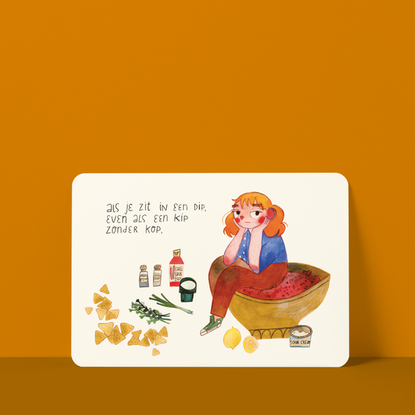 Kaart “In de dip” groot formaat