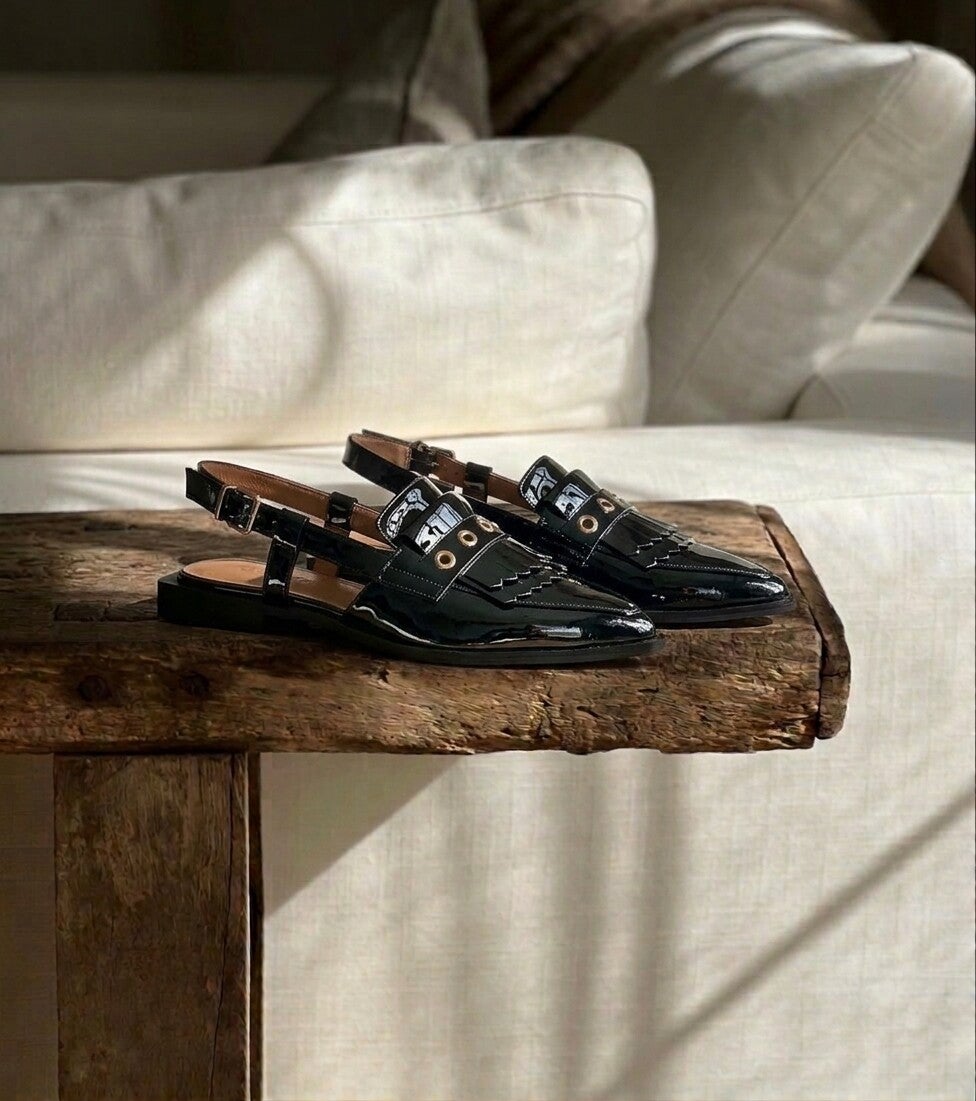 Slingback Shoecolate Eloise donkerbruin