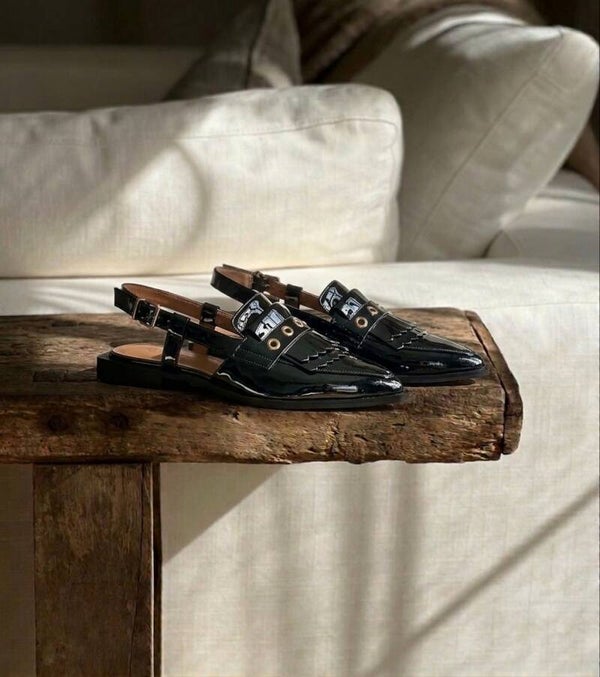 Slingback Shoecolate Eloise donkerbruin