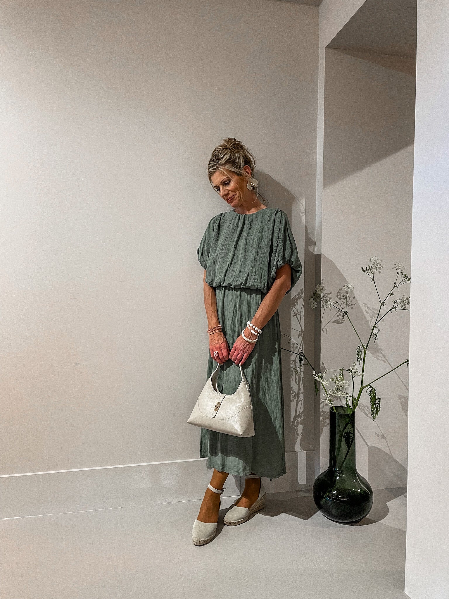 Jurk Sigrid groen