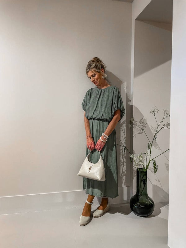 Jurk Sigrid groen
